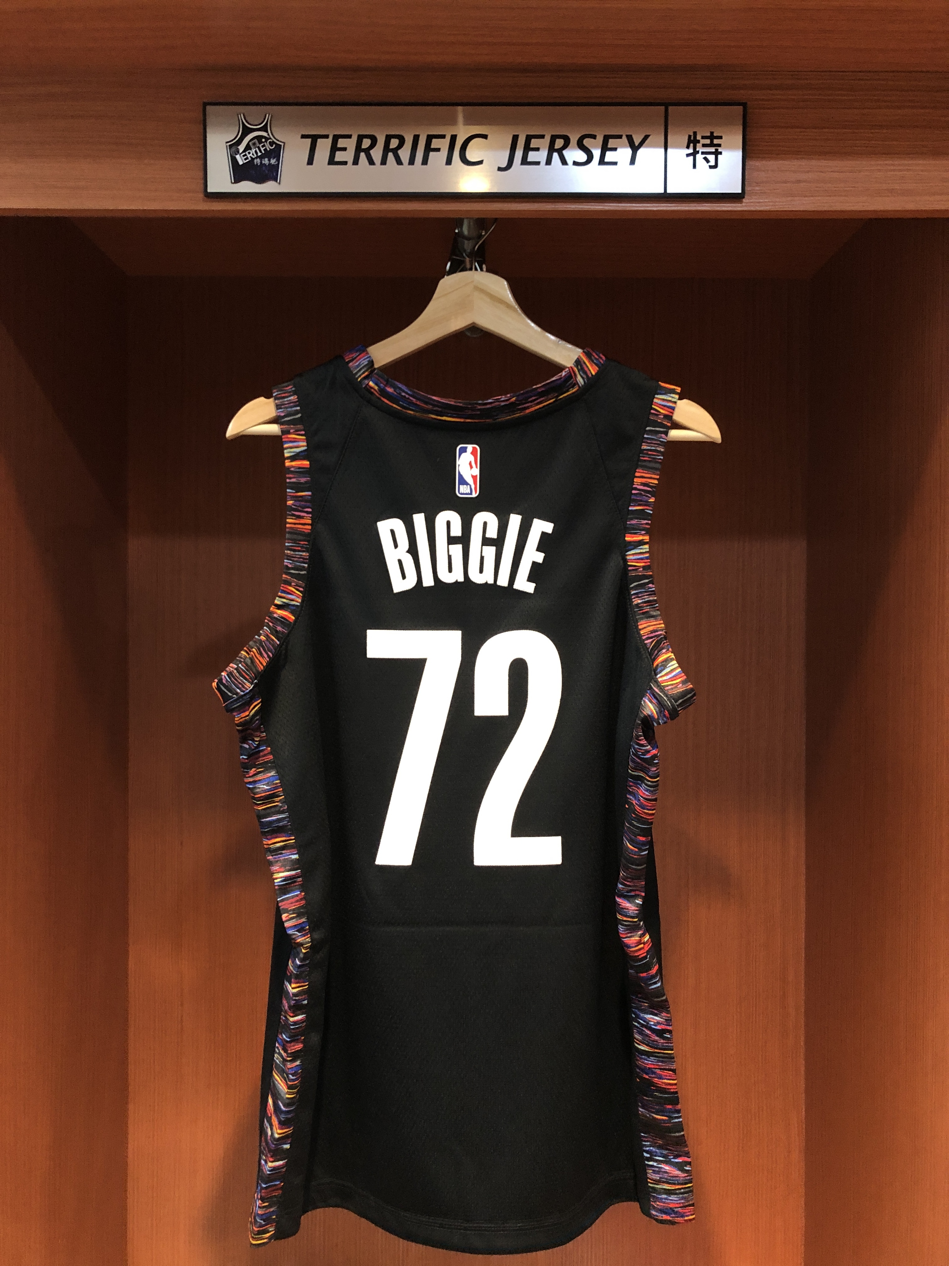 NBA球衣 Biggie 布魯克林籃網城市 黑 City Nike Swingman 球迷版 電繡 全新