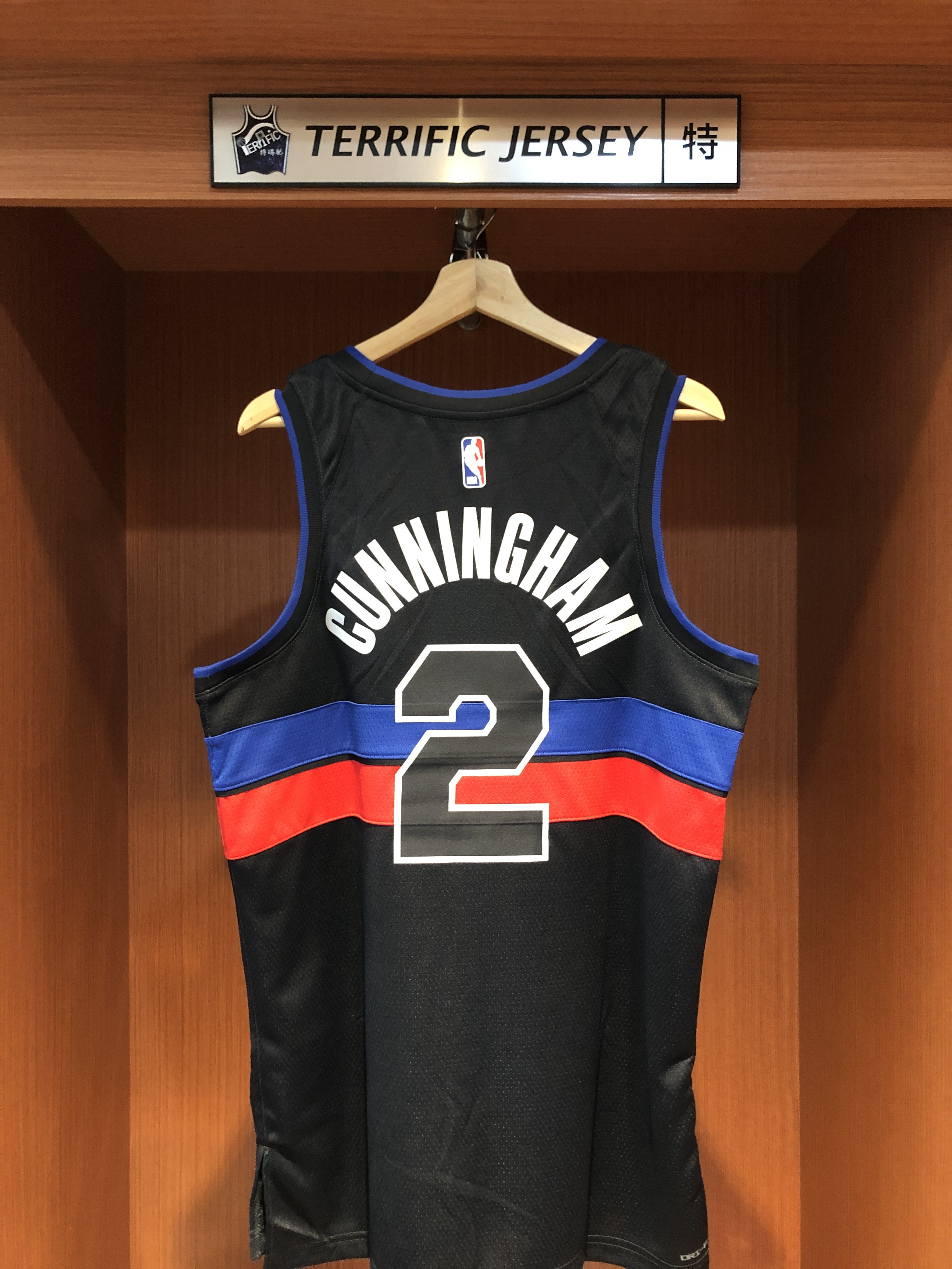 NBA球衣 Cade Cunningham 底特律活塞黑 Statement Jordan Swingman 球迷版 熱轉印 全新