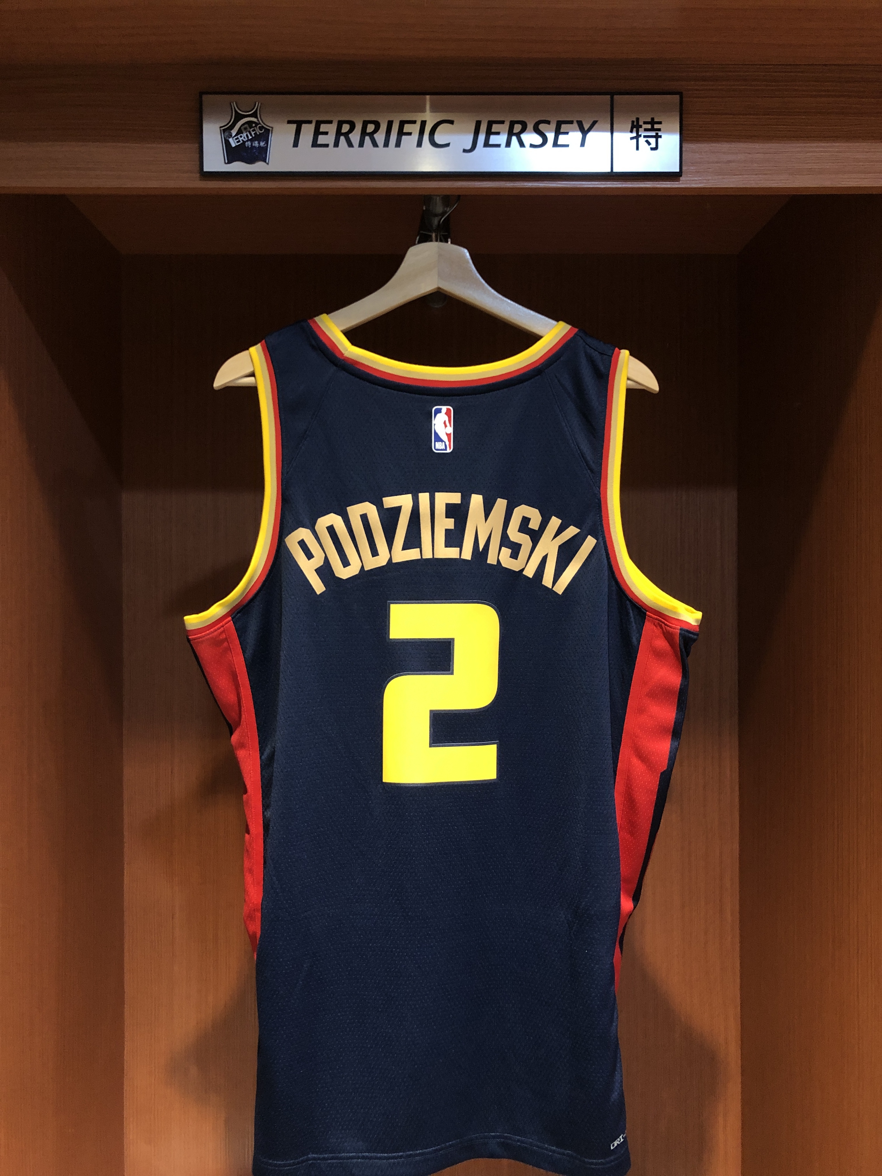 NBA球衣 Brandin Podziemski 金州勇士城市 City Nike Swingman 球迷版 熱轉印 全新
