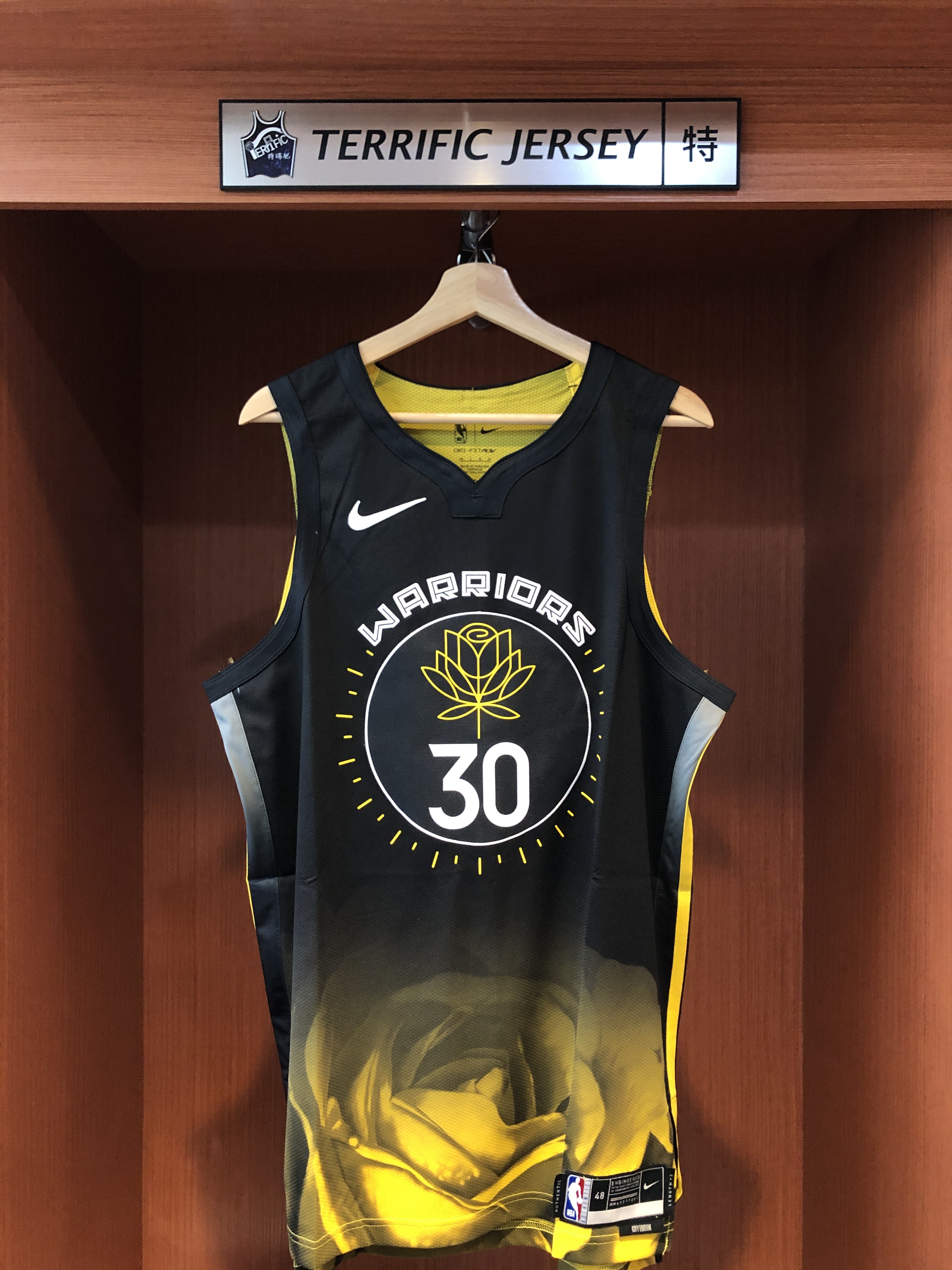 NBA球衣 Stephen Curry 金州勇士城市 City Nike Authentic 球員版 電繡 全新