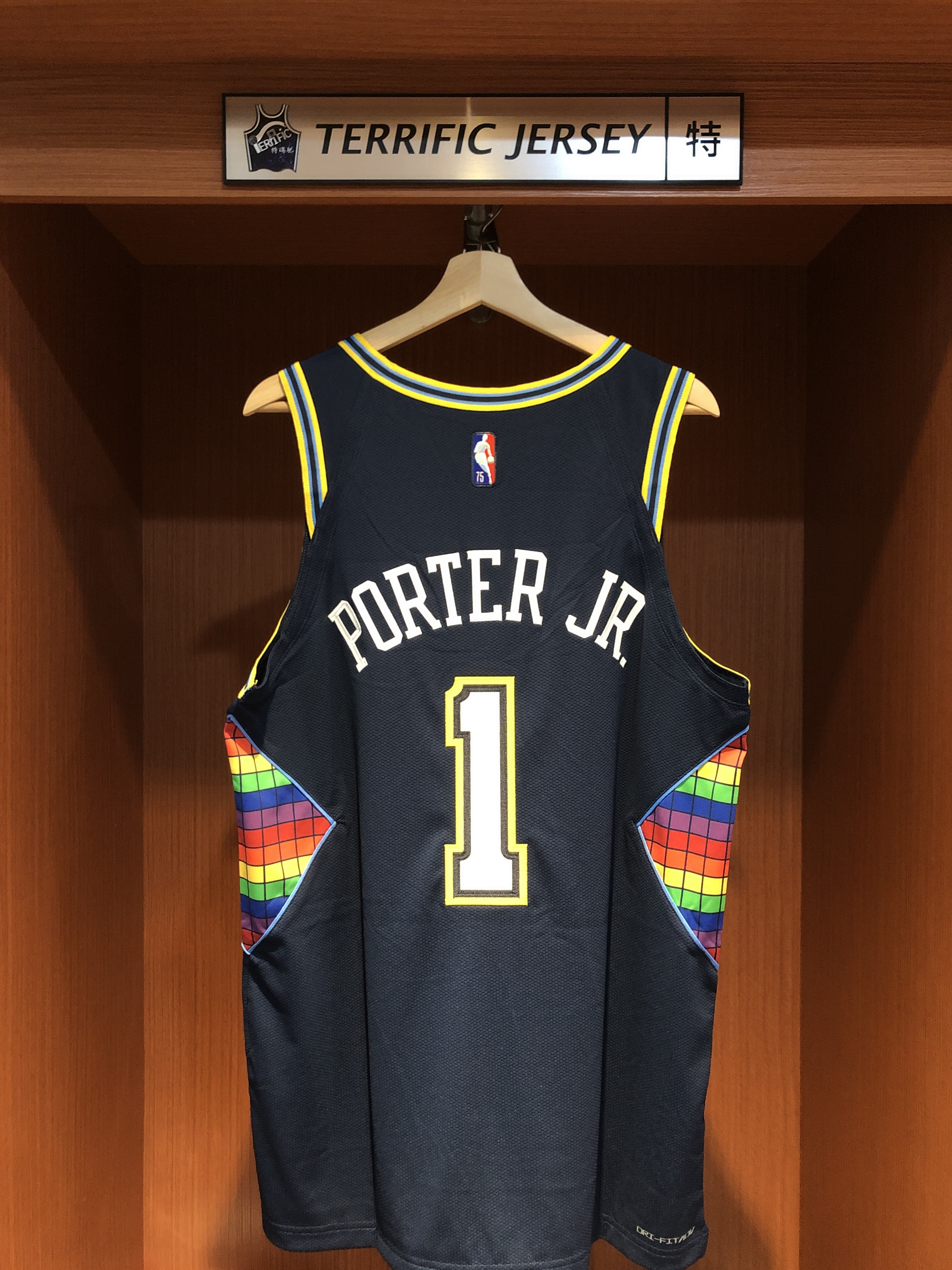 NBA球衣 Michael Porter JR. 丹佛金塊城市 75周年 鑽石標 City Nike Authentic 球員版 電繡 含贊助商標 全新
