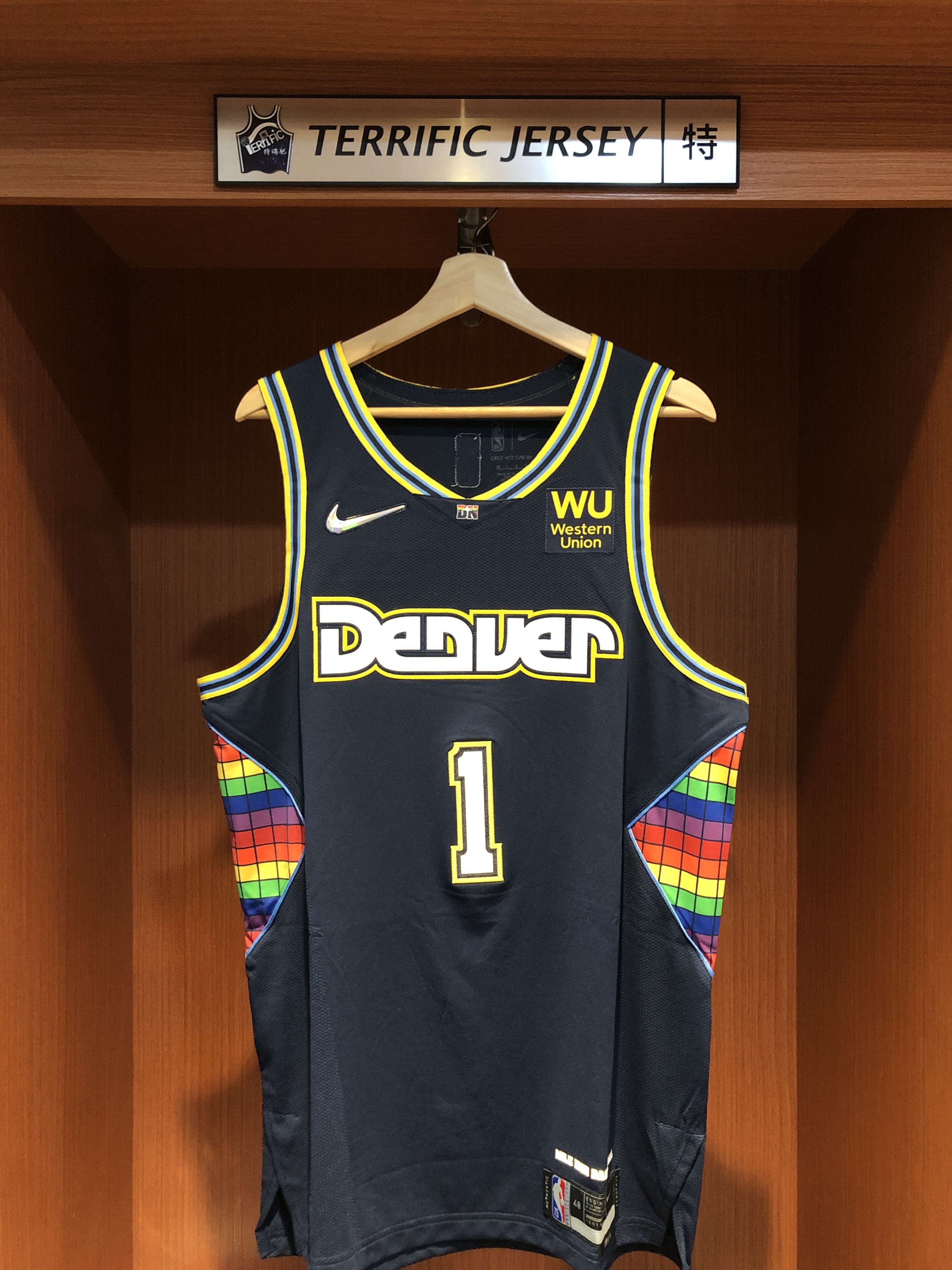 NBA球衣 Michael Porter JR. 丹佛金塊城市 75周年 鑽石標 City Nike Authentic 球員版 電繡 含贊助商標 全新