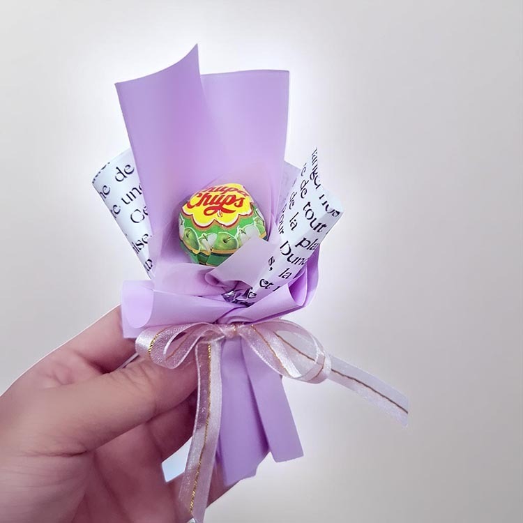 1朵1顆加倍佳棒棒糖畢業花束,Chupa Chups Lollipop Bouquet