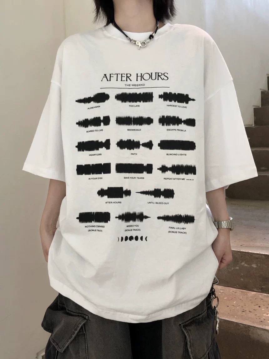 正韓 搖滾音樂節寬版短袖 (2colors)