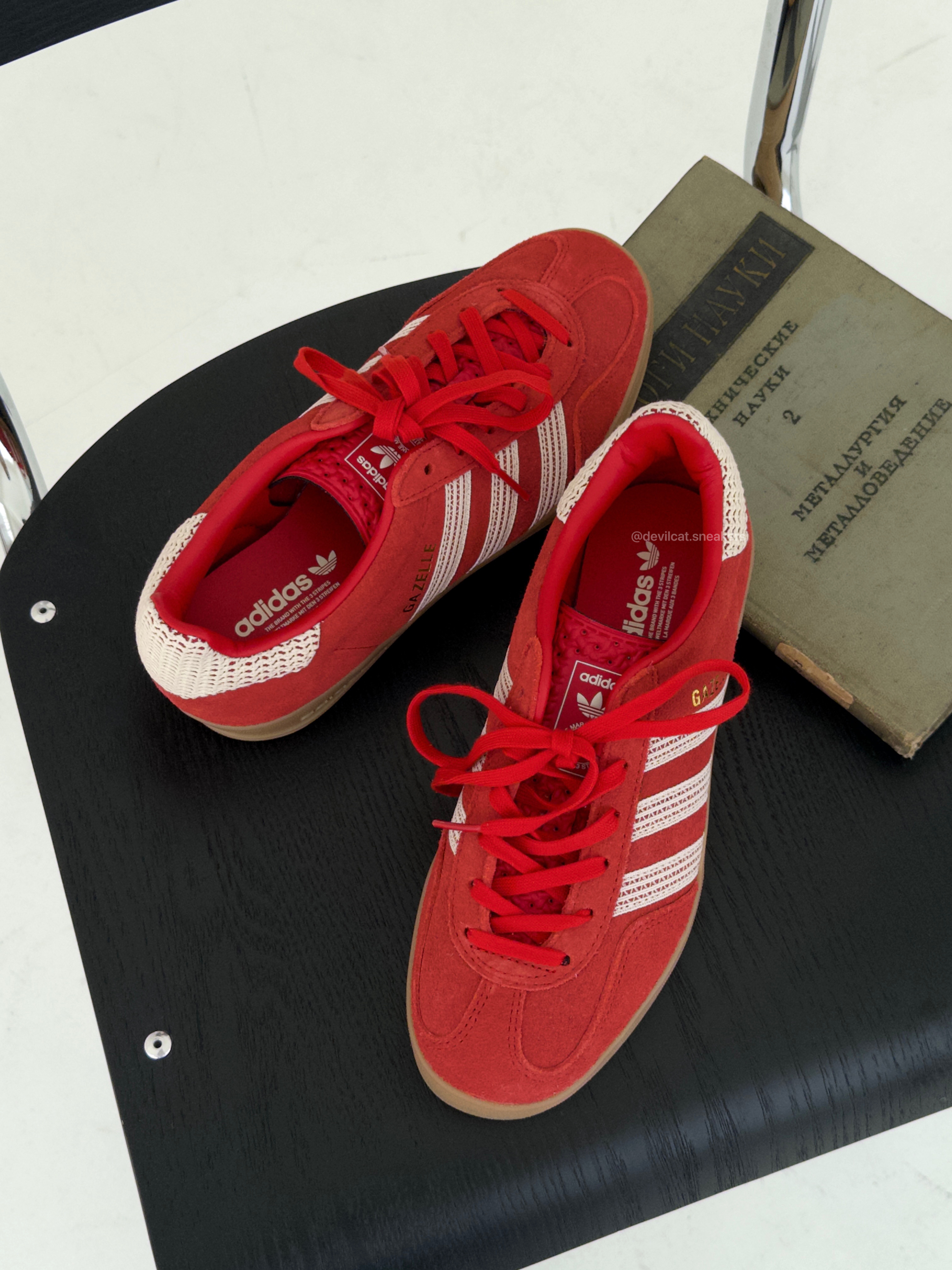 ADIDAS GAZELLE INDOOR 紅奶油 米白 焦糖底 復古 女鞋 JI2756
