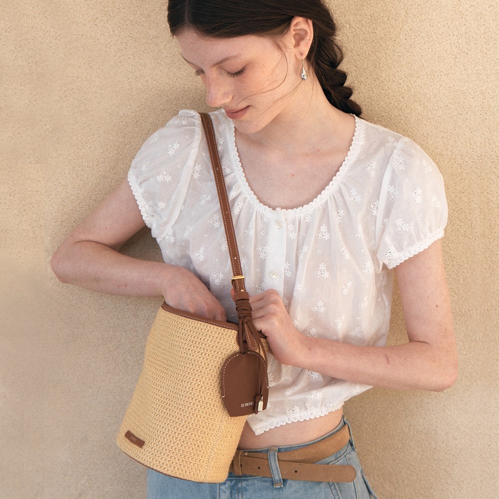【DEMERIEL】Veneta Weaving Bucket Bag ★送料・関税込★ Demeriel Veneta Weaving Bucket Bag