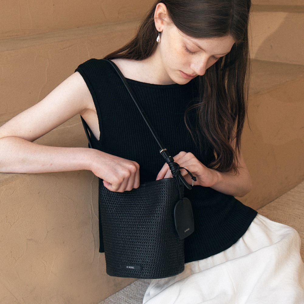 Demeriel Veneta Weaving Bucket Bag