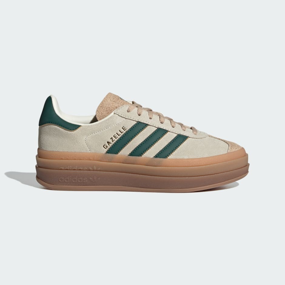 [現貨]Adidas W Gazelle Bold Shoe Cream Green | ID7056