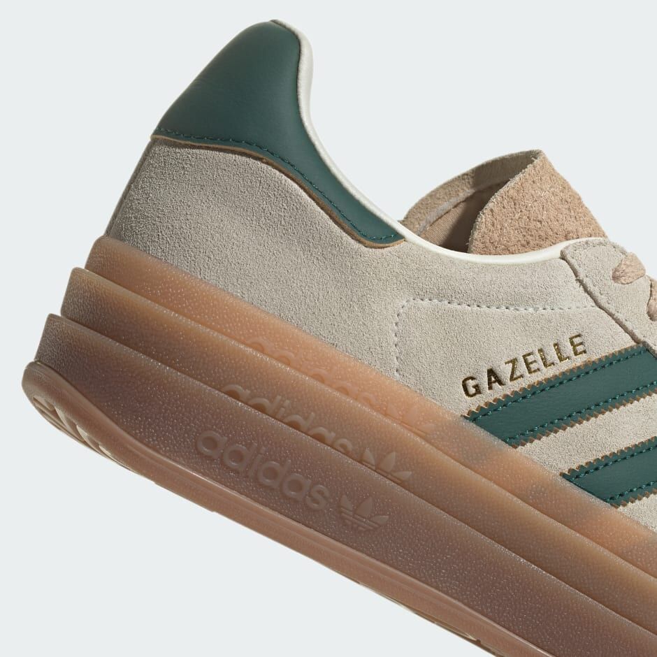 [現貨]Adidas W Gazelle Bold Shoe Cream Green | ID7056