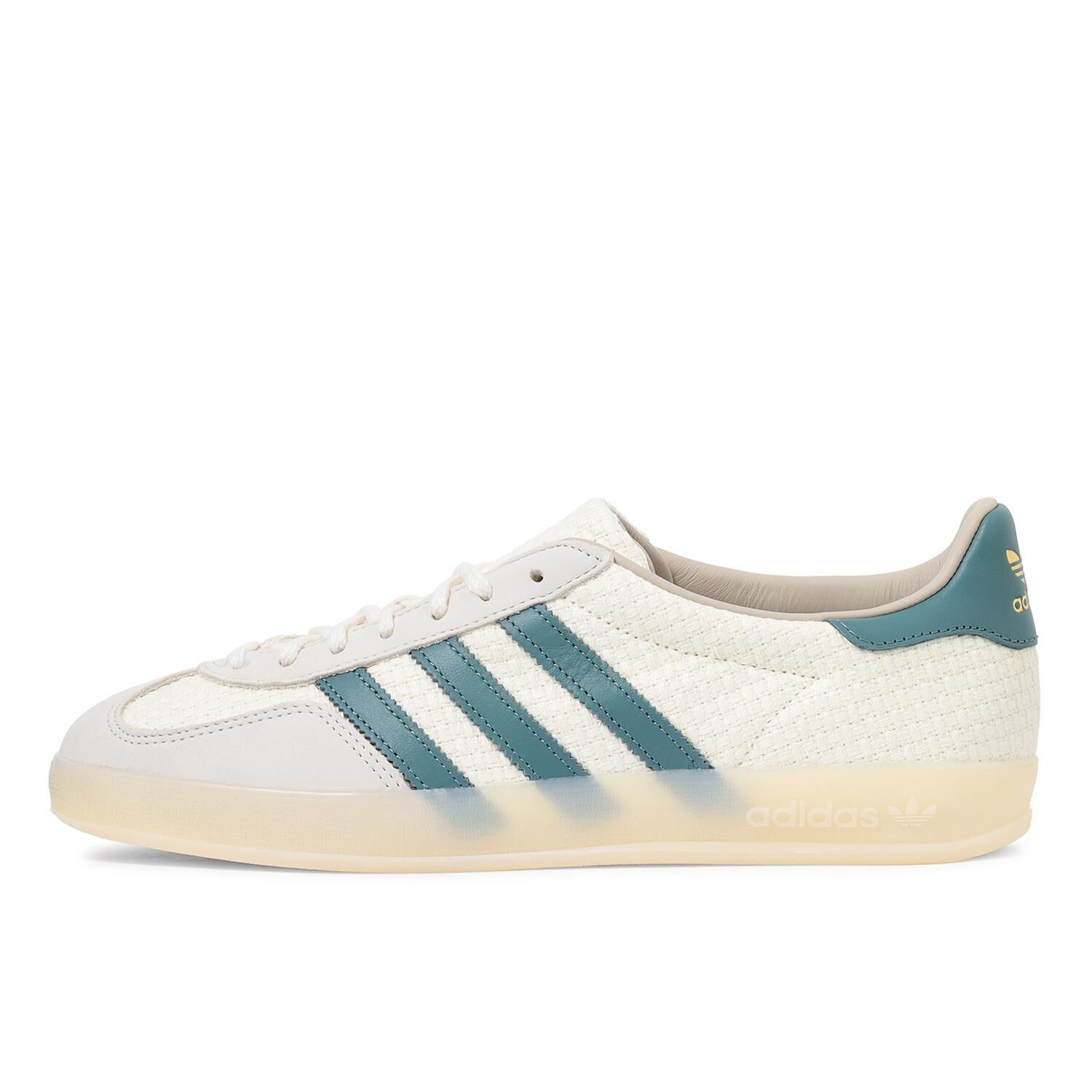 Adidas Originals Gazelle Indoor 日本限定 奶油白綠 編織 網孔 男女 復古鞋 JR3837