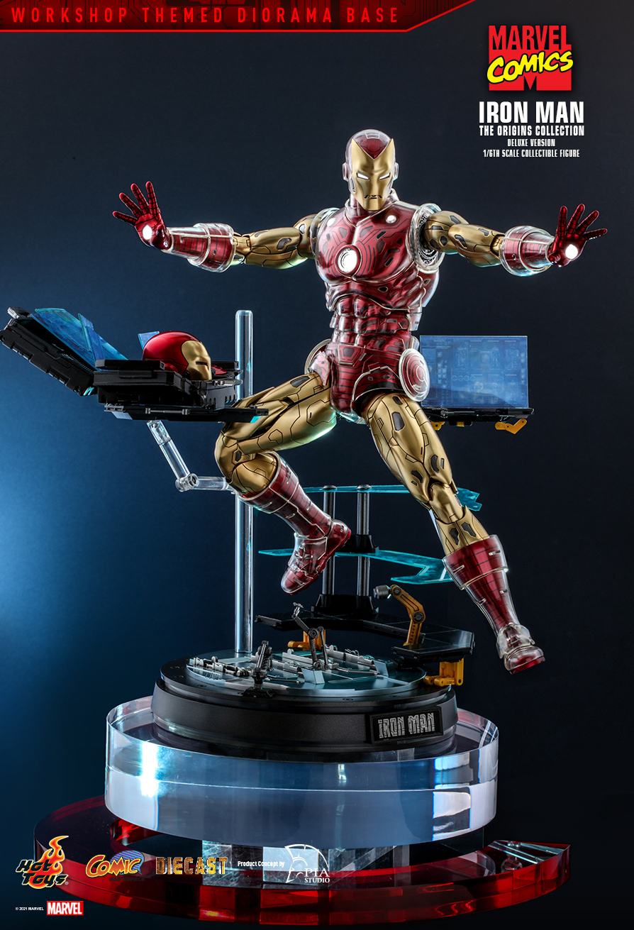 Iron Man The Origins Collection Deluxe Version 1/6th Scale Collectible Figure CMS08D38