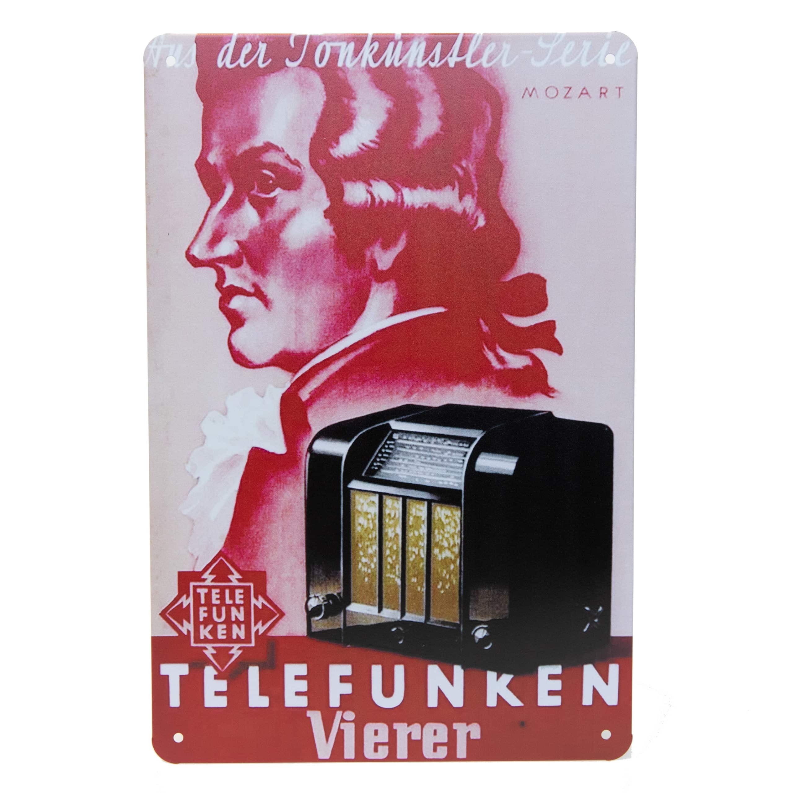 Telefunken - Metal Sign – Mozart