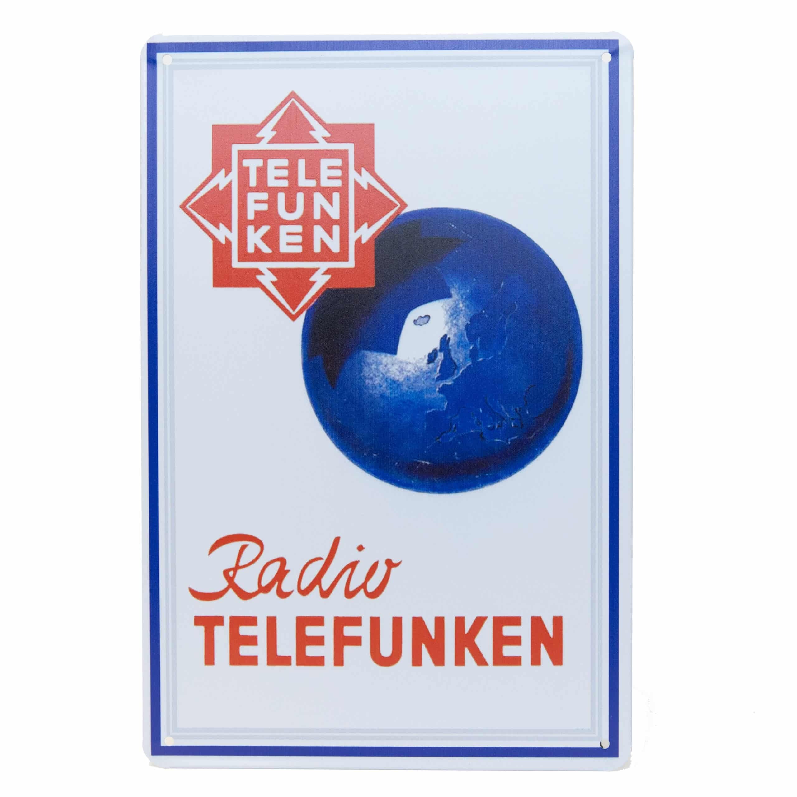 Telefunken  - Metal Sign – Radio Red Star