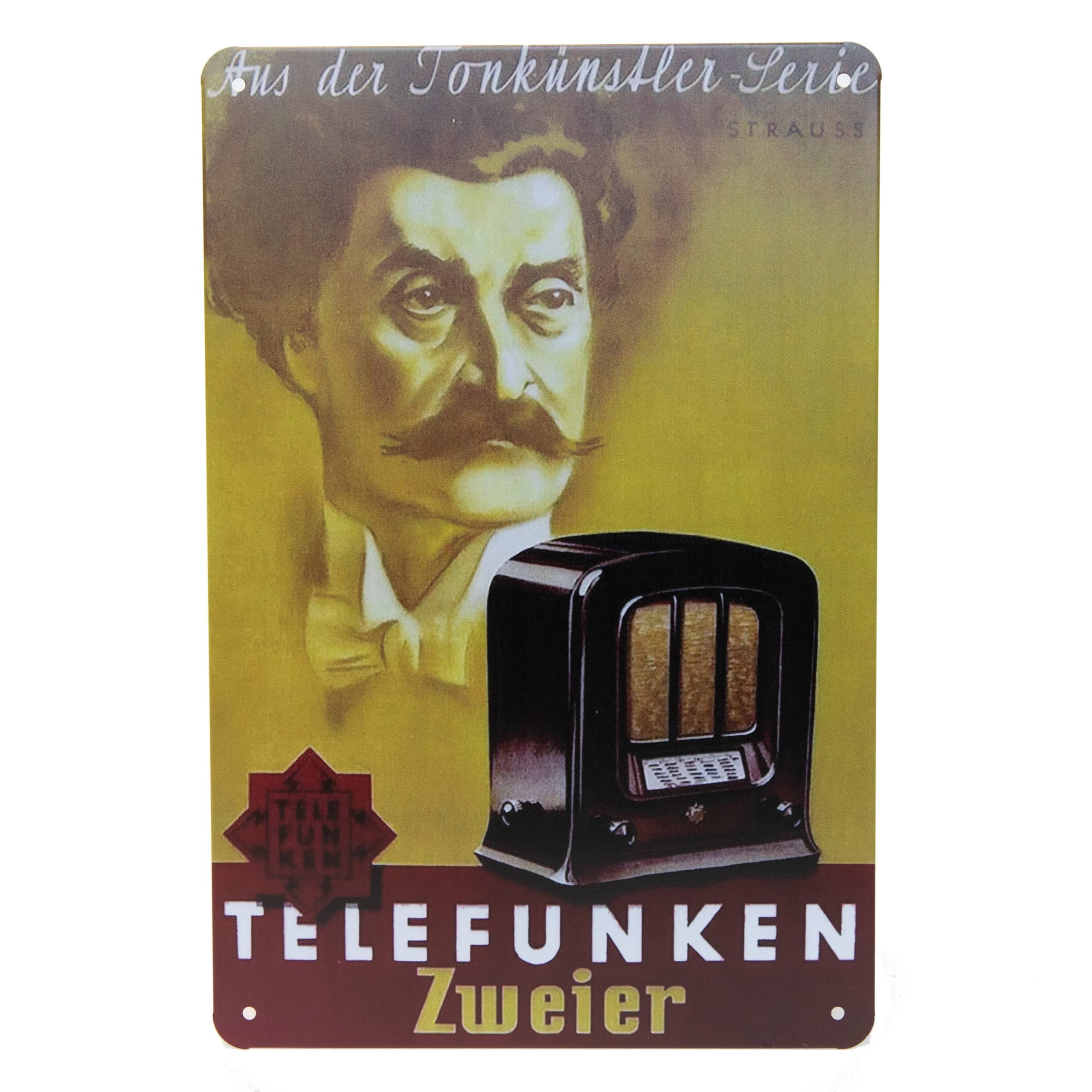 Telefunken - Metal Sign – Strauss