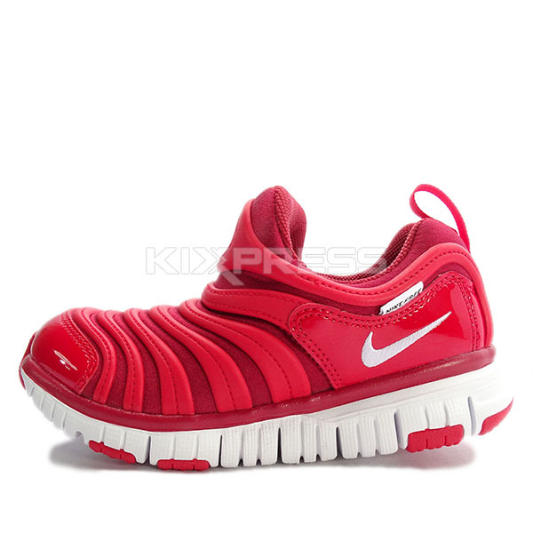 Nike dynamo free (ps) ap 343738-621 童鞋 紅 白