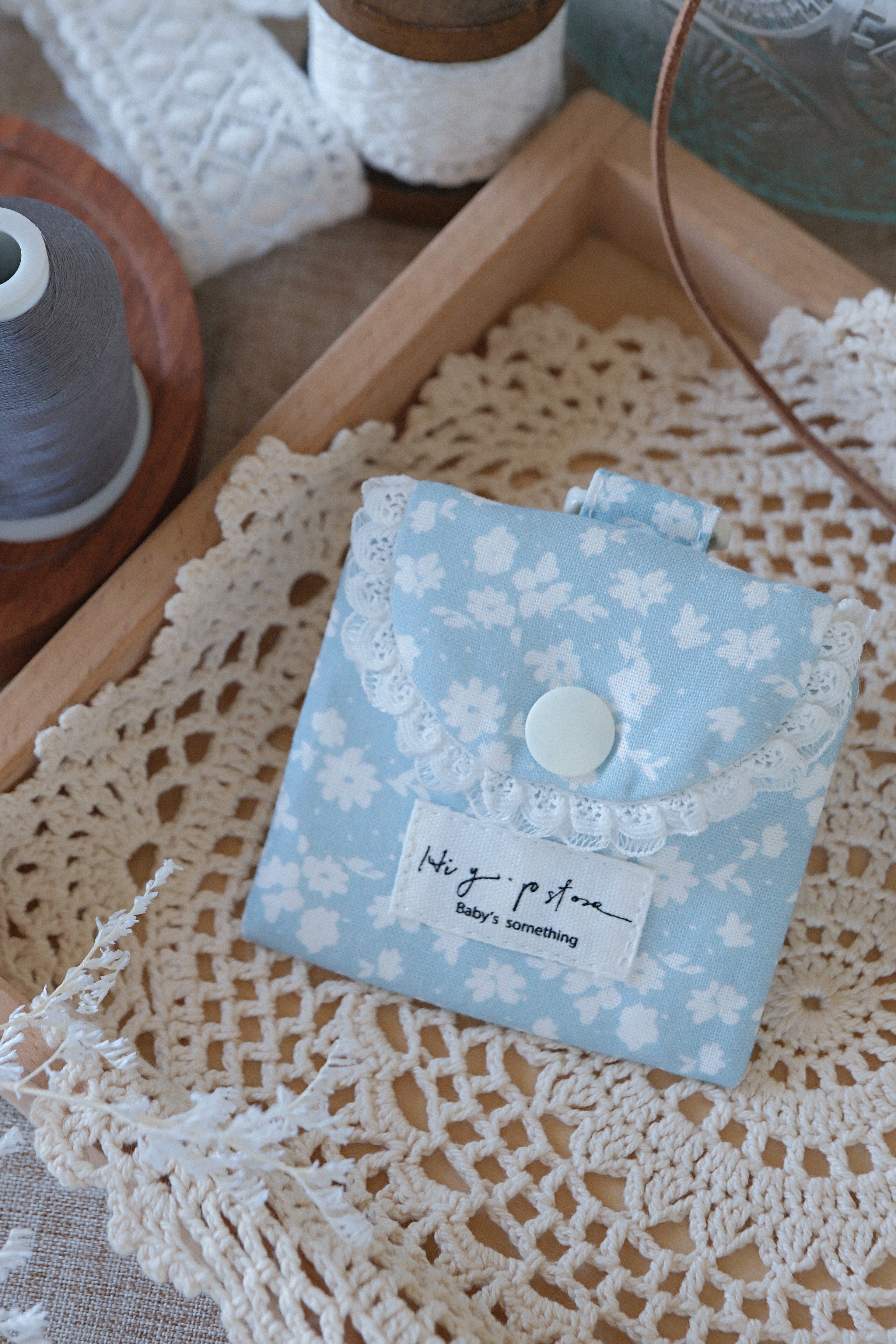 Hi Y.P store-平安符袋-獨家設計款-霧藍霜語