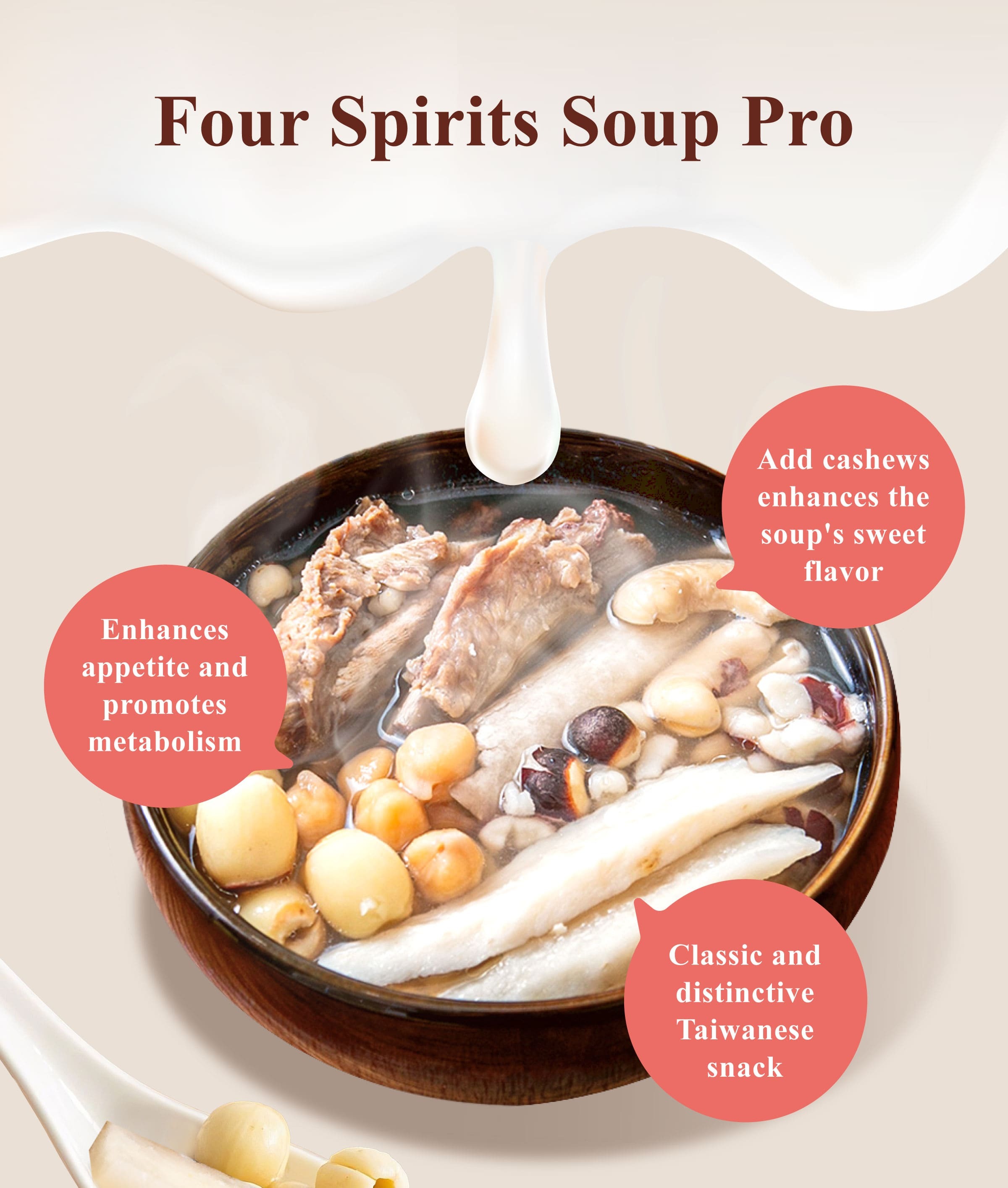 Dengyi Four Spirits Soup Pro Features