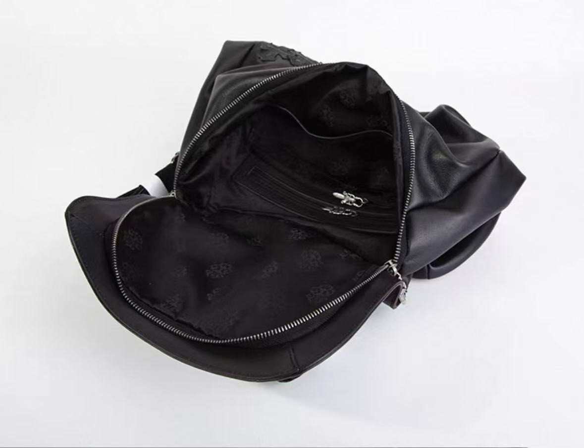 【0329克羅心牛皮後背包】