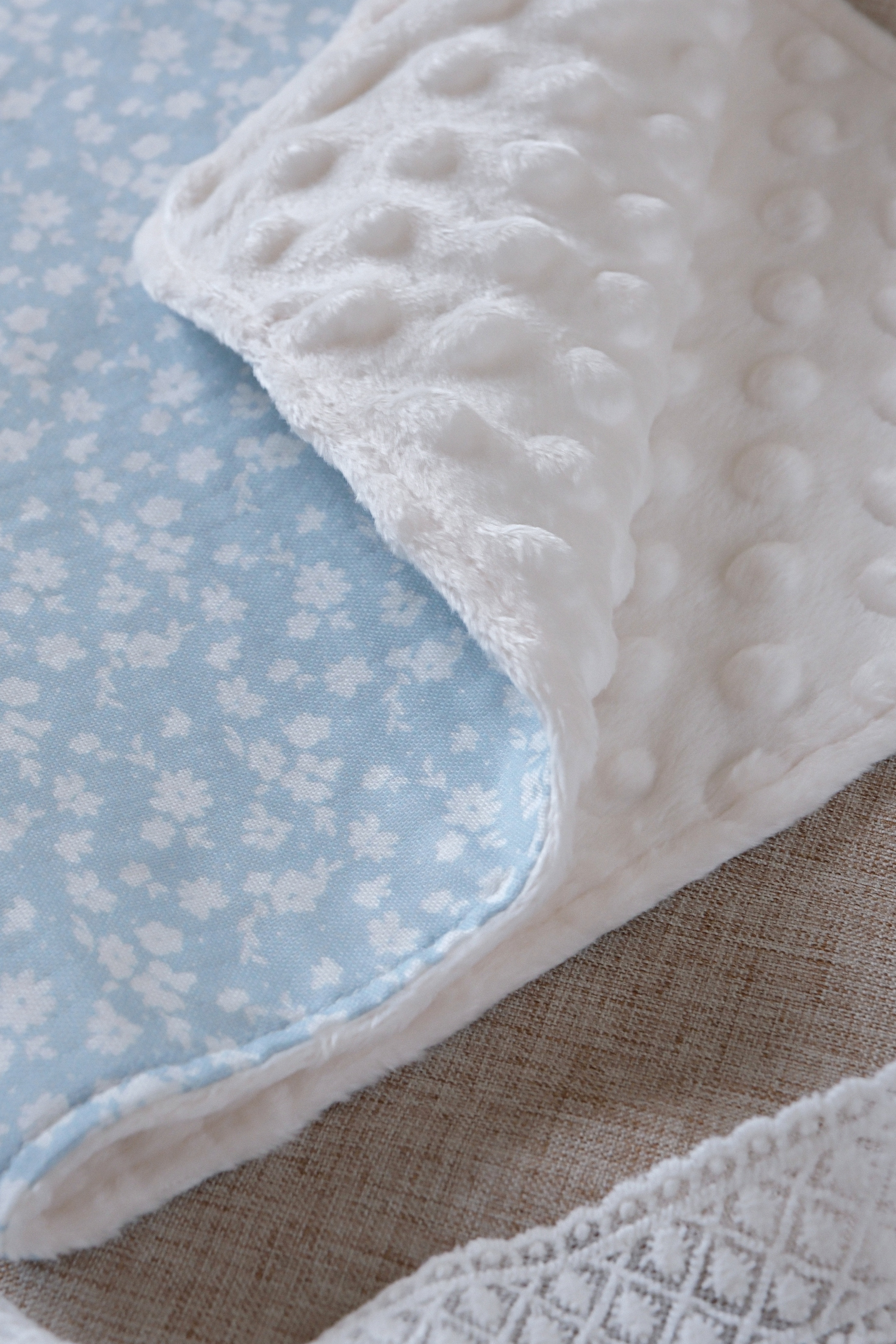 Hi Y.P store-枕巾-獨家設計款-霧藍霜語