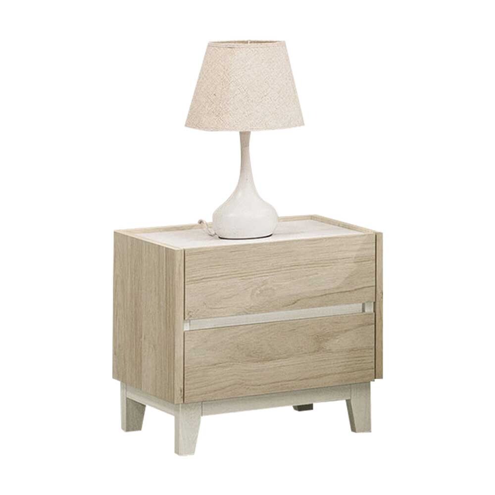 羅菲1.5尺仿石面床頭櫃/二抽收納櫃/置物櫃