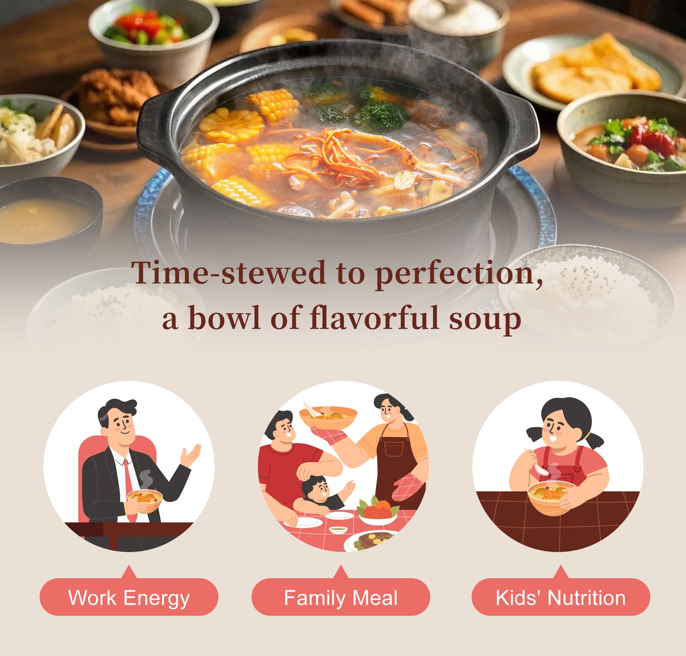 Dengyi Golden Health Cordyceps Soup Suitable For