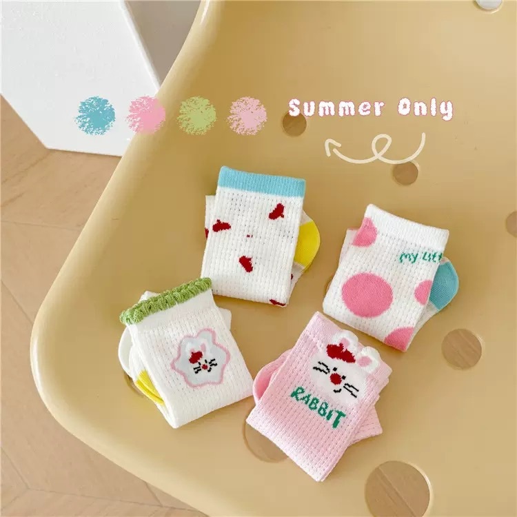 波點兔兔網眼襪