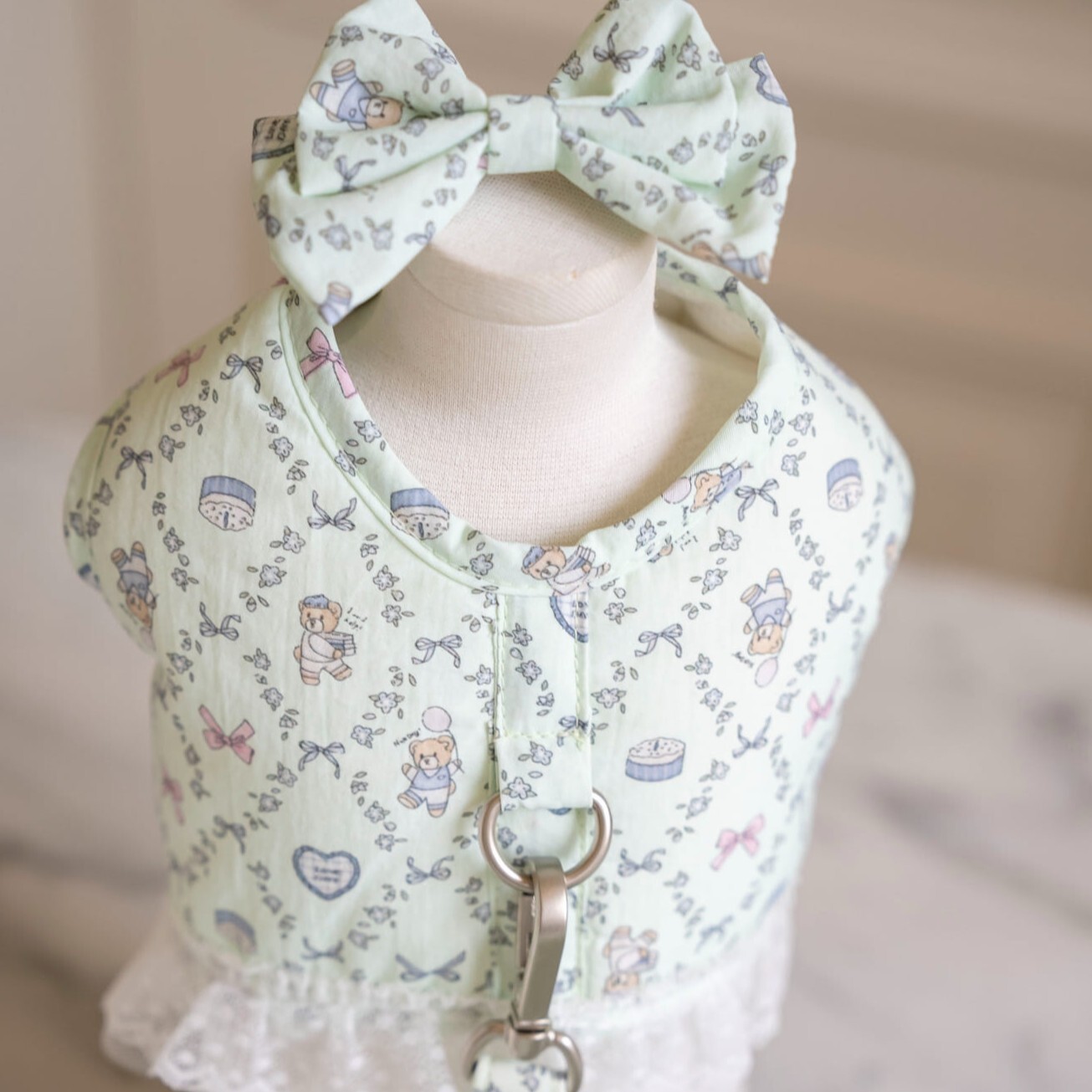 OPAAAP 涼感泰迪蕾絲胸背衣 (薄荷)