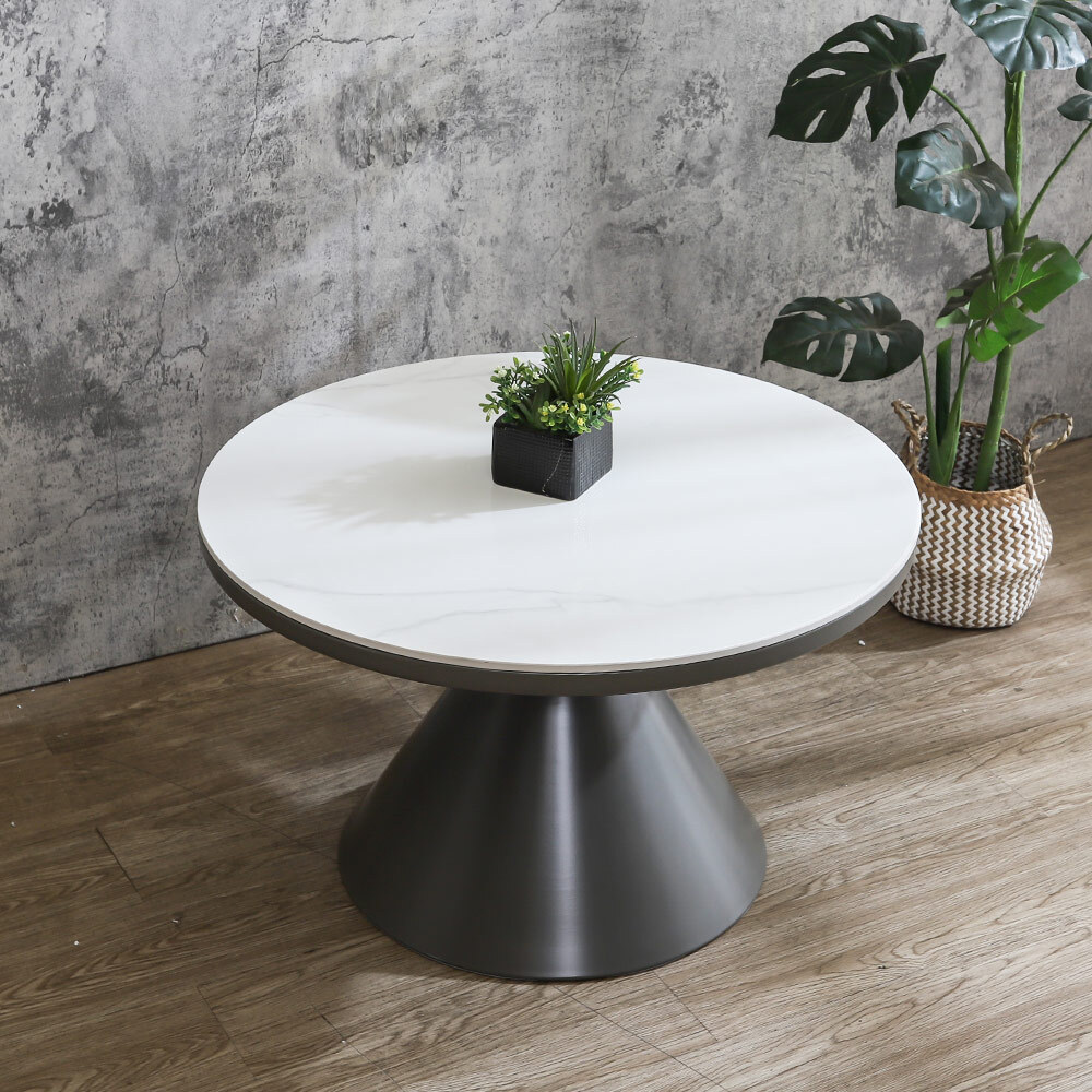 蘿娜2.3尺岩板圓形大茶几/設計款造型茶几