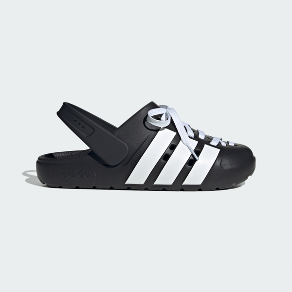 Adidas Adilette Clog 2.0 JR4025 男女 運動拖鞋 拖鞋 洞洞鞋 黑 白