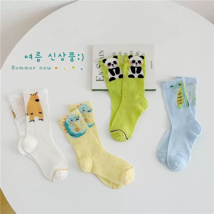 動物世界網眼襪