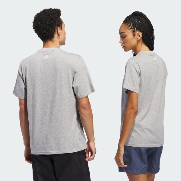 Adidas Hj Stretch Tee JD2713 男女 T恤 運動上衣 休閒短袖 灰 亞版