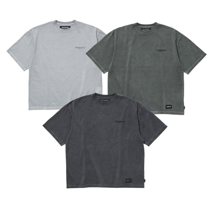 Neighborhood Pigment Dyed Crewneck SS 灰 / 軍綠 / 黑 成衣染色 圓領短袖 251FPNH-CSM13