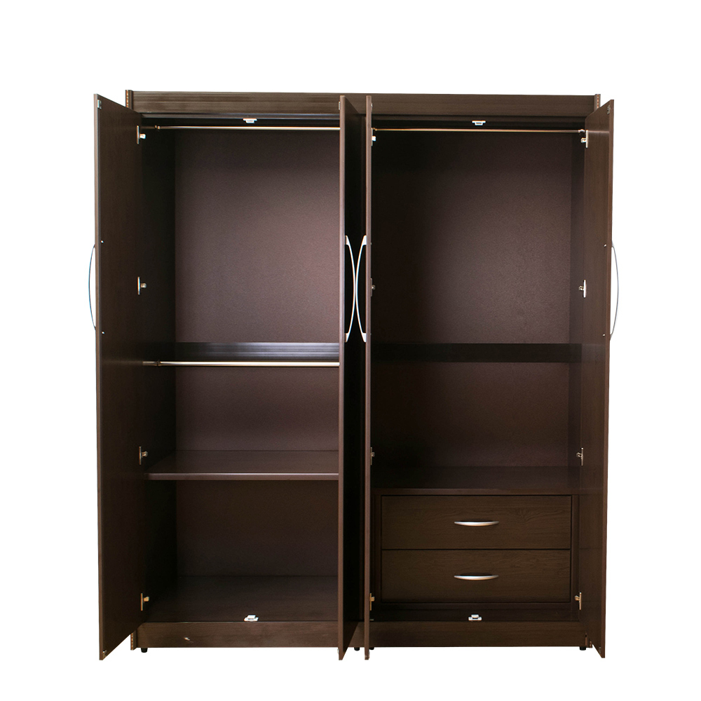 南亞塑鋼-5.5尺四開門塑鋼衣櫃