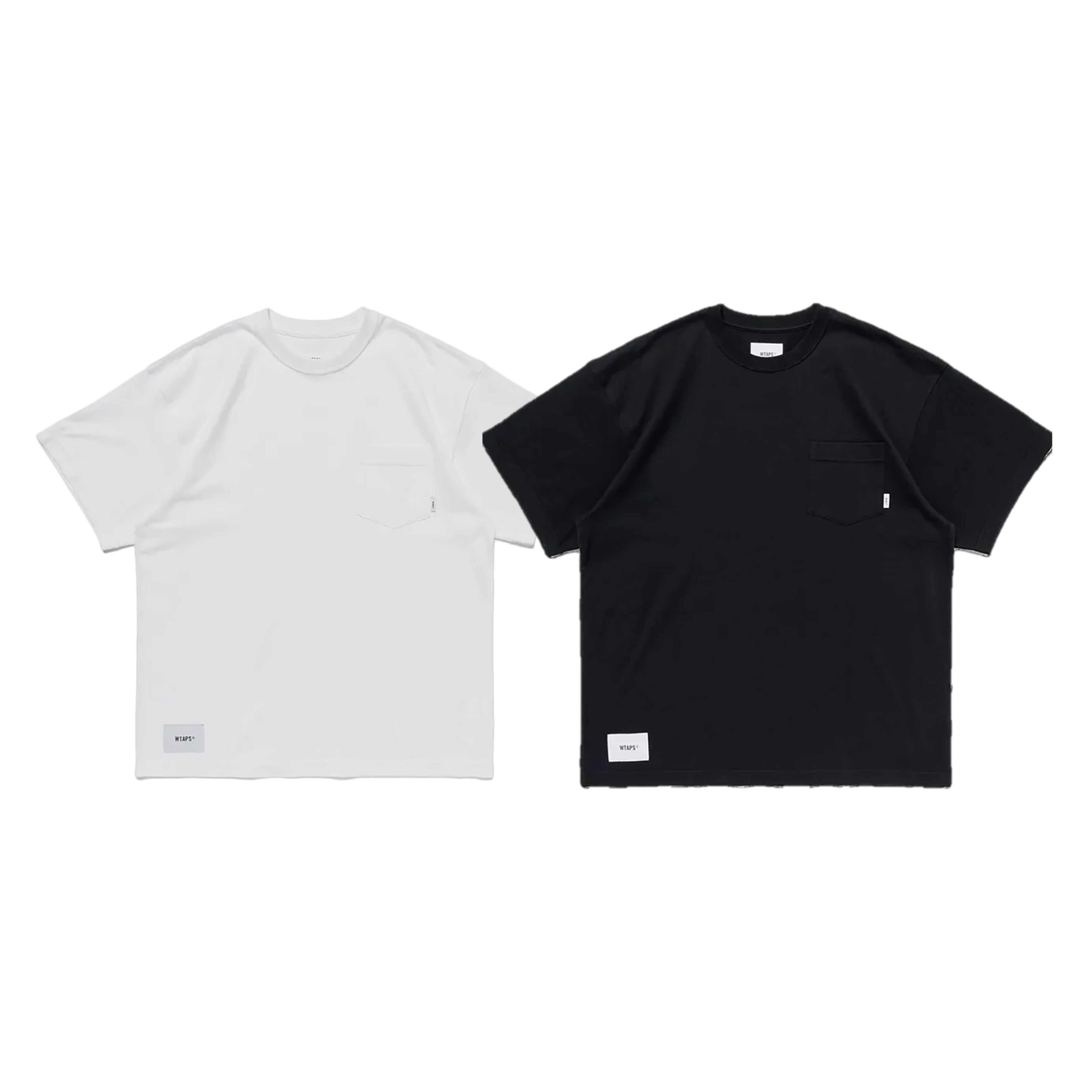 Wtaps All / Ss / Cotton 白 / 黑 圓領素短袖 251ATDT-CSM34