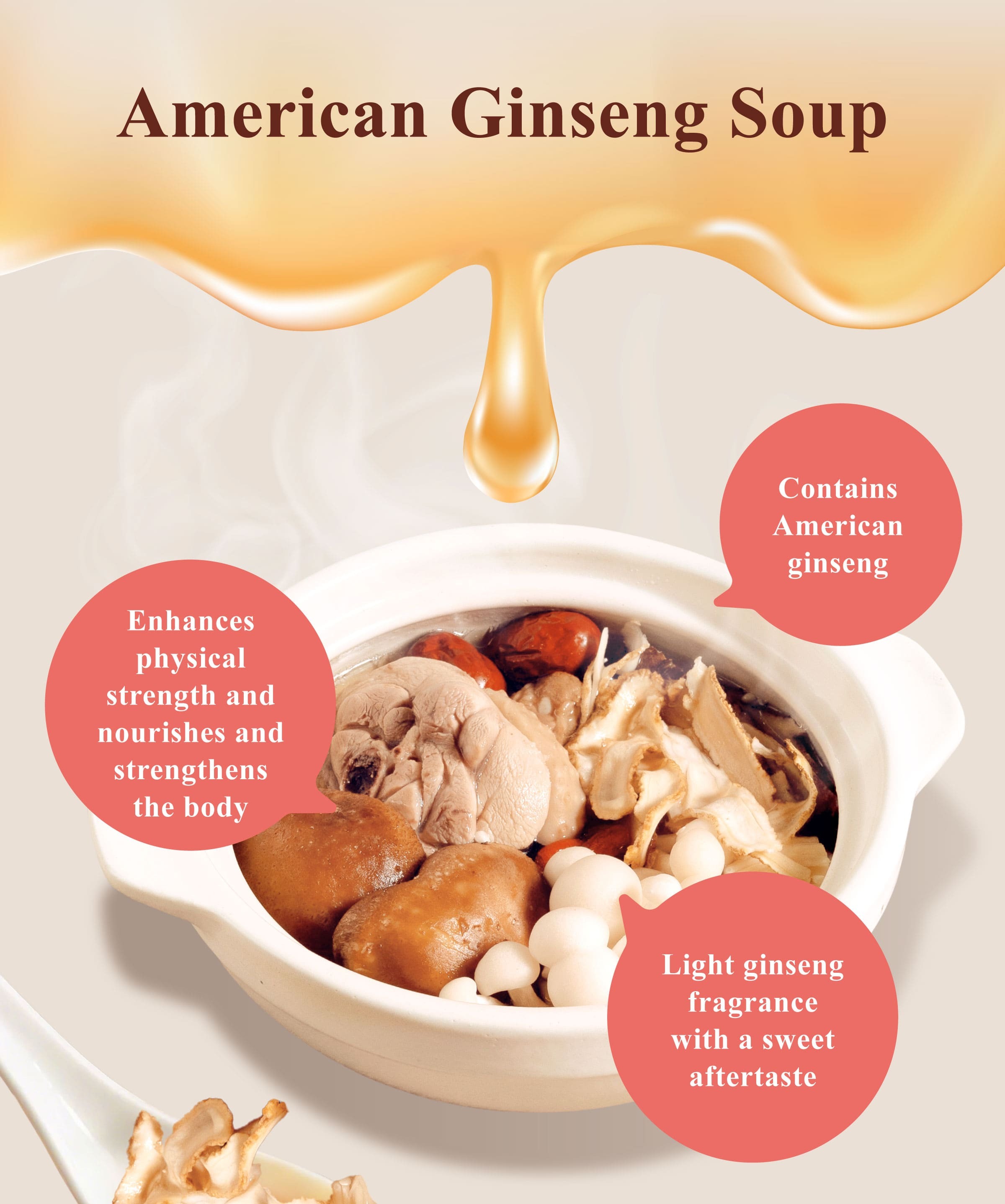 Dengyi American Ginseng Soup Features