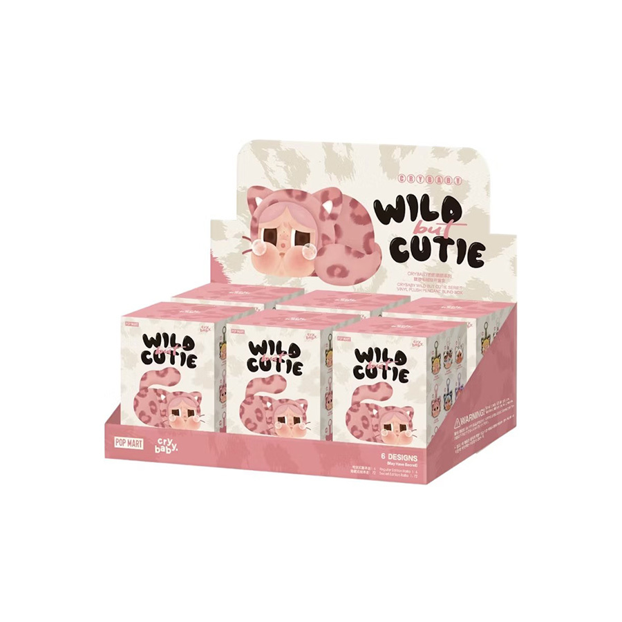 Pop Mart Crybaby 豹豹貓貓系列 - 搪膠毛絨掛件盲盒