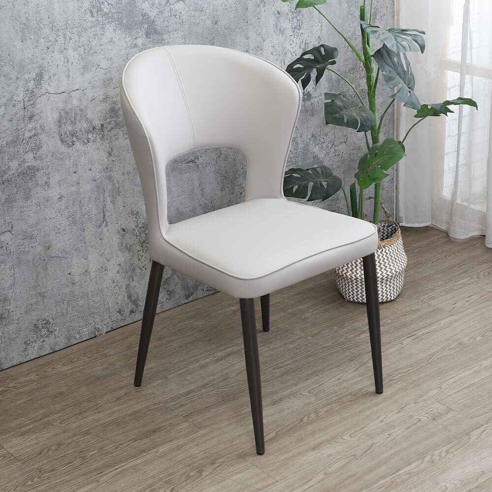 達芬工業風皮革餐椅/單椅(兩色可選)