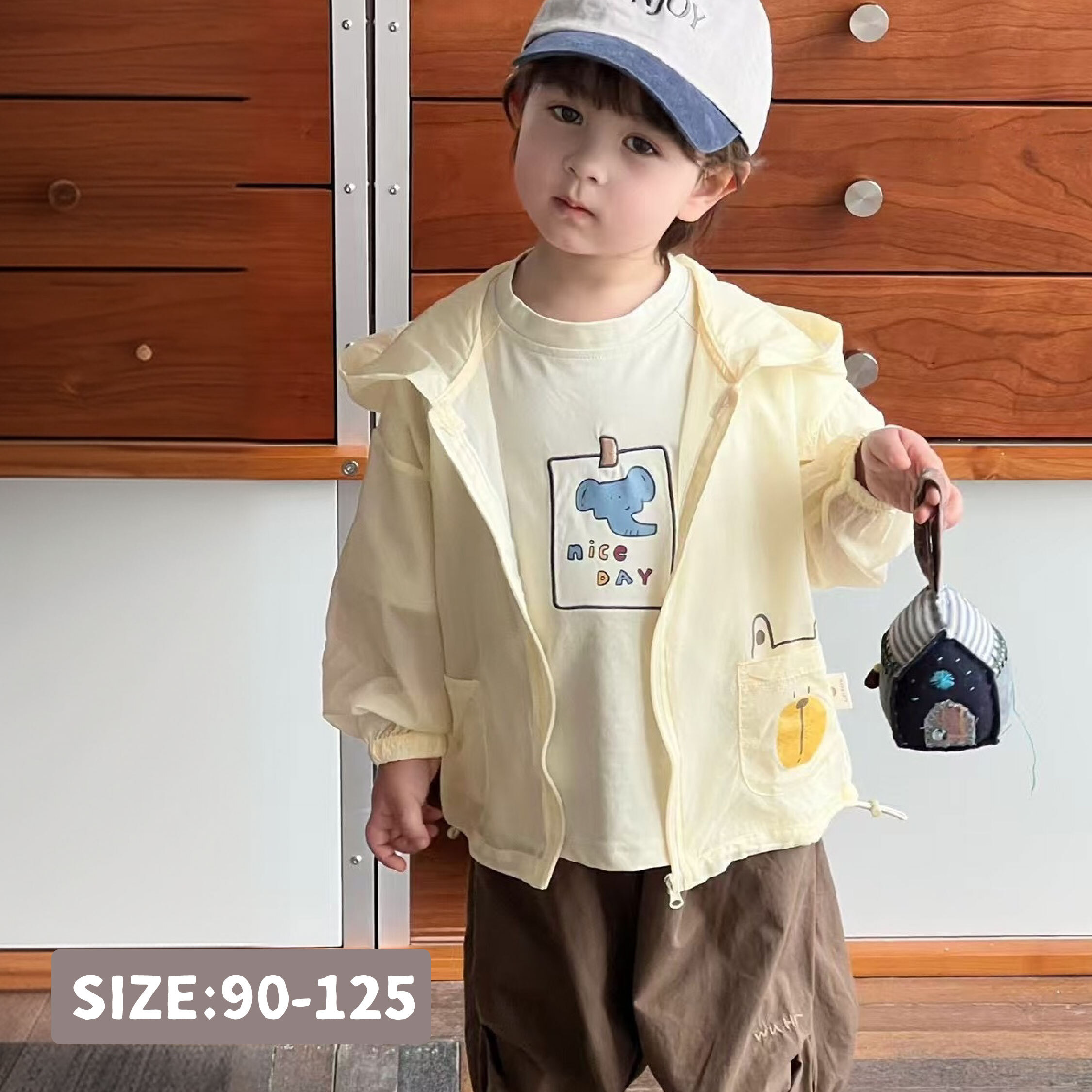 【H50568】童趣小象彩印上衣