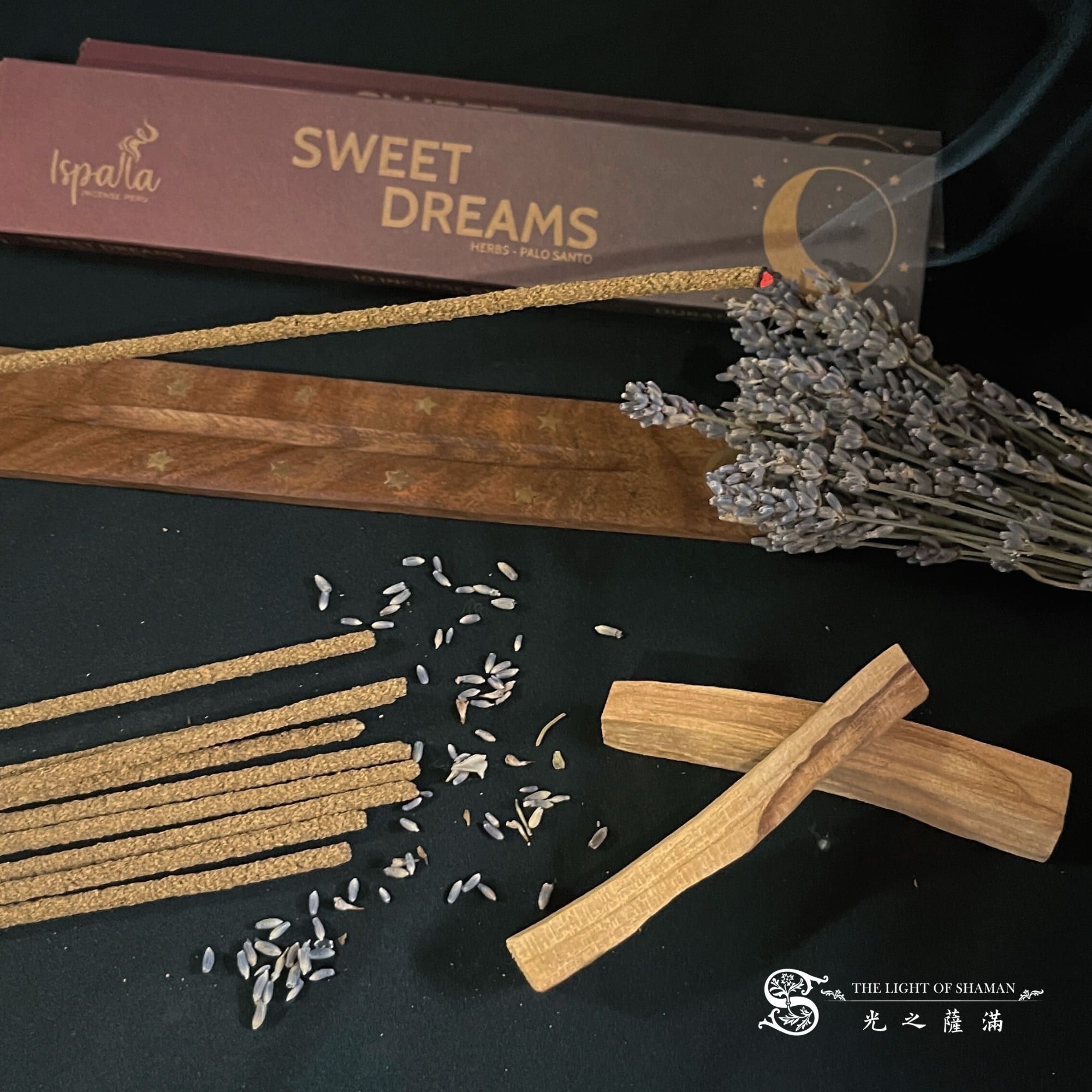 來自秘魯全天然、環境友善手工製作 Ispalla 甜夢香語．夜夜好眠線香  - 光之薩滿