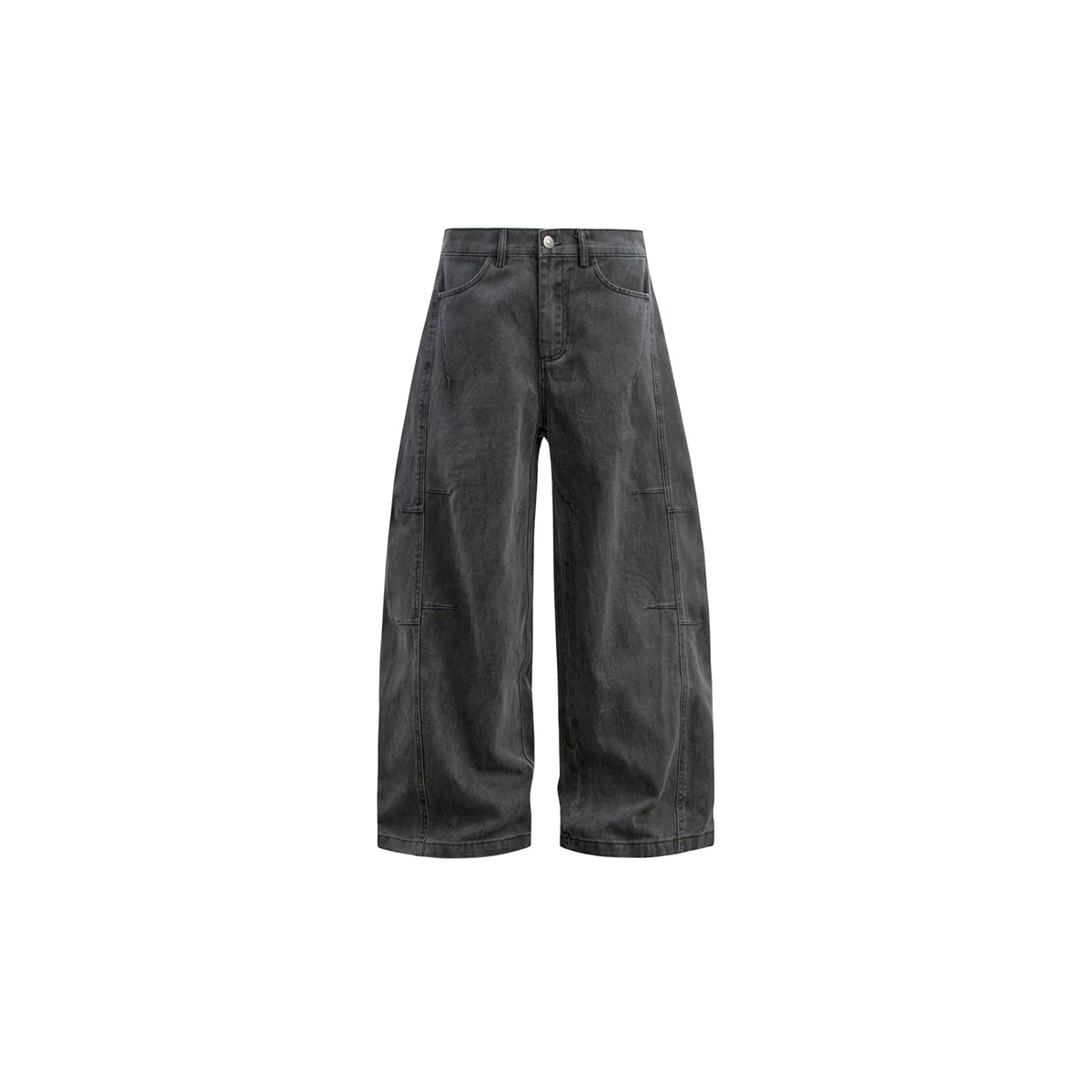 OurPick Washed Curved Denim Pants ⽔洗做舊弧形⽜仔褲