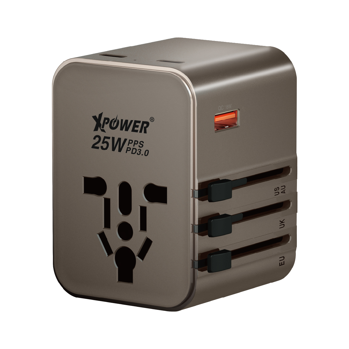 XPower TA3B 25W 4輸出PD 3.0/PPS旅行充電器