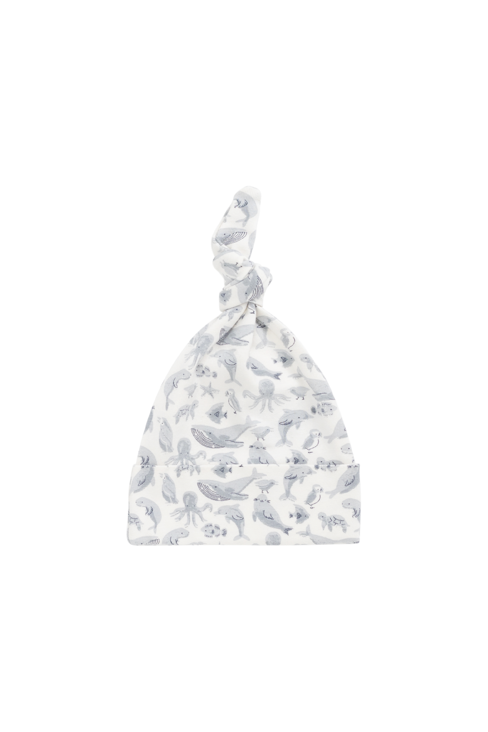 【預購】JAMIE KAY - Organic Cotton Knot Beanie（Sea Life）