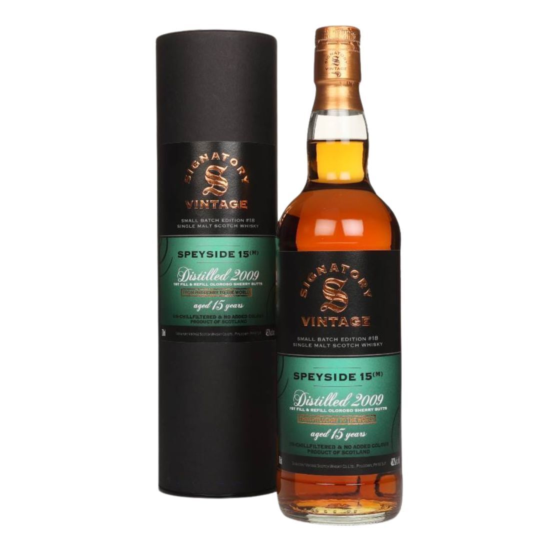 Speyside (M) 15年 2009/2025 Signatory Small Batch #18 純麥芽蘇格蘭威士忌 700ml