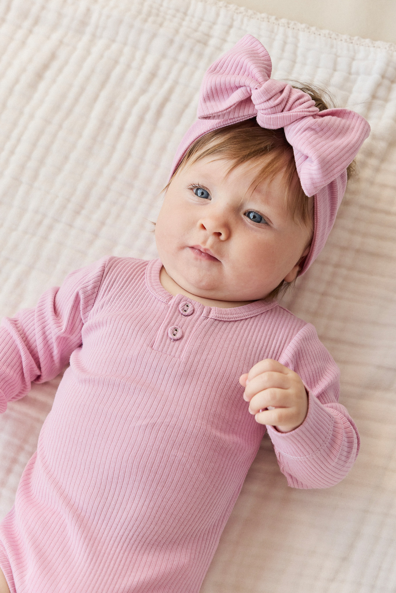 【預購】JAMIE KAY - Organic Cotton Modal Lilian Headband（ Dahlia）