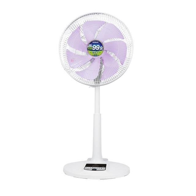 【HERAN禾聯】抑菌DC扇14吋立扇HDF-14AH73U (紫色葉片) /電風扇