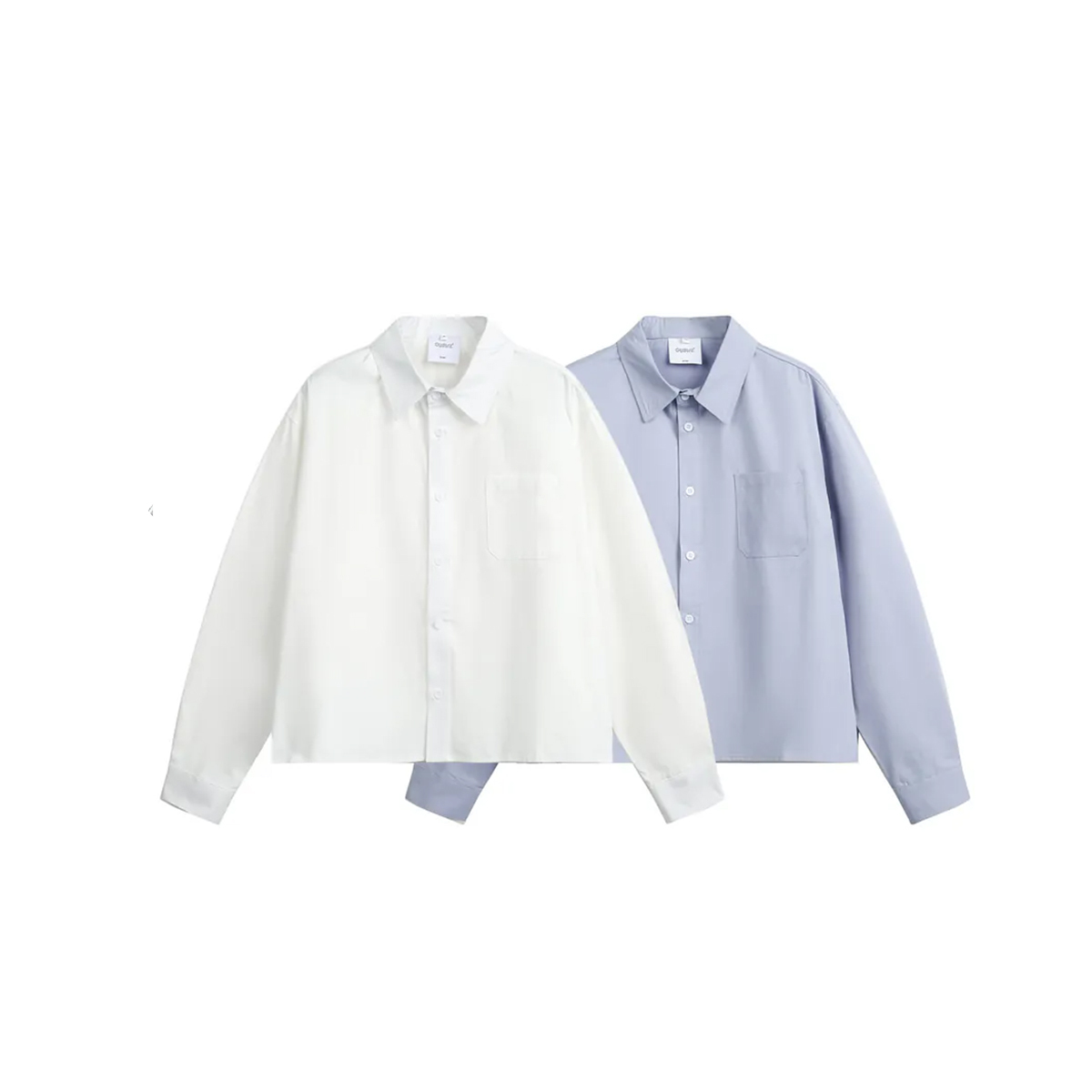 OurPick Boxy Long Sleeve Shirt 美式寬短⻑袖襯衫 2色