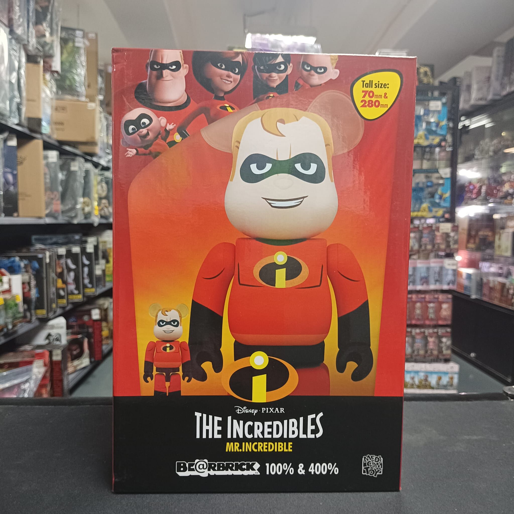 寄賣-Medicom Toy Be@Rbrick -超人總動員 Mr.Incredible 100% & 400%