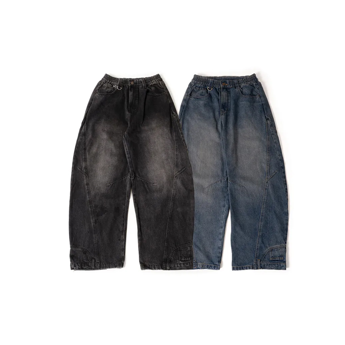 OurPick Wide Cargo Denim 寬版廓形反口袋牛仔褲 2色