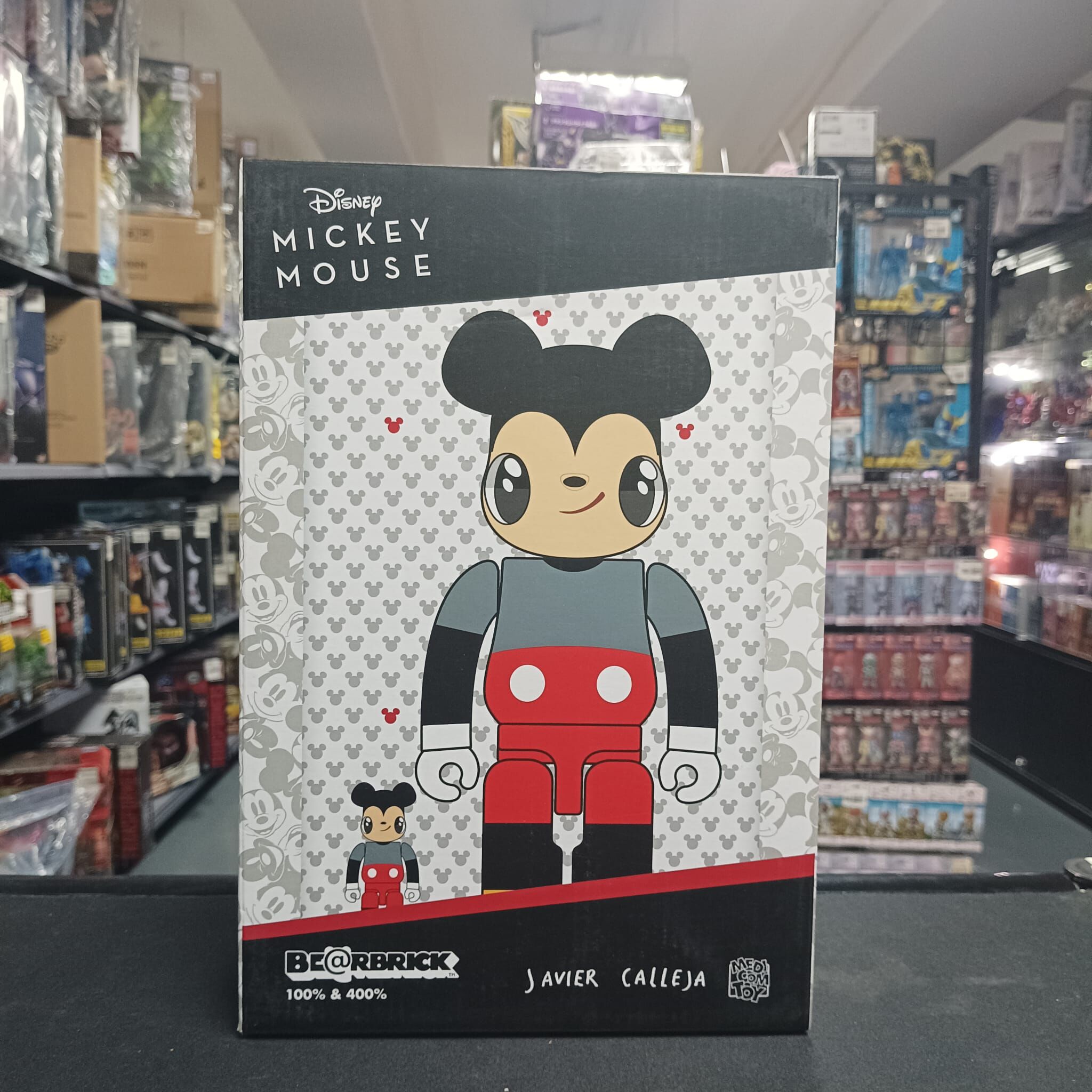 寄賣-Medicom Be@rBrick Bearbrick Javier Calleja MICKEY MOUSE 米奇老鼠 100％ & 400％