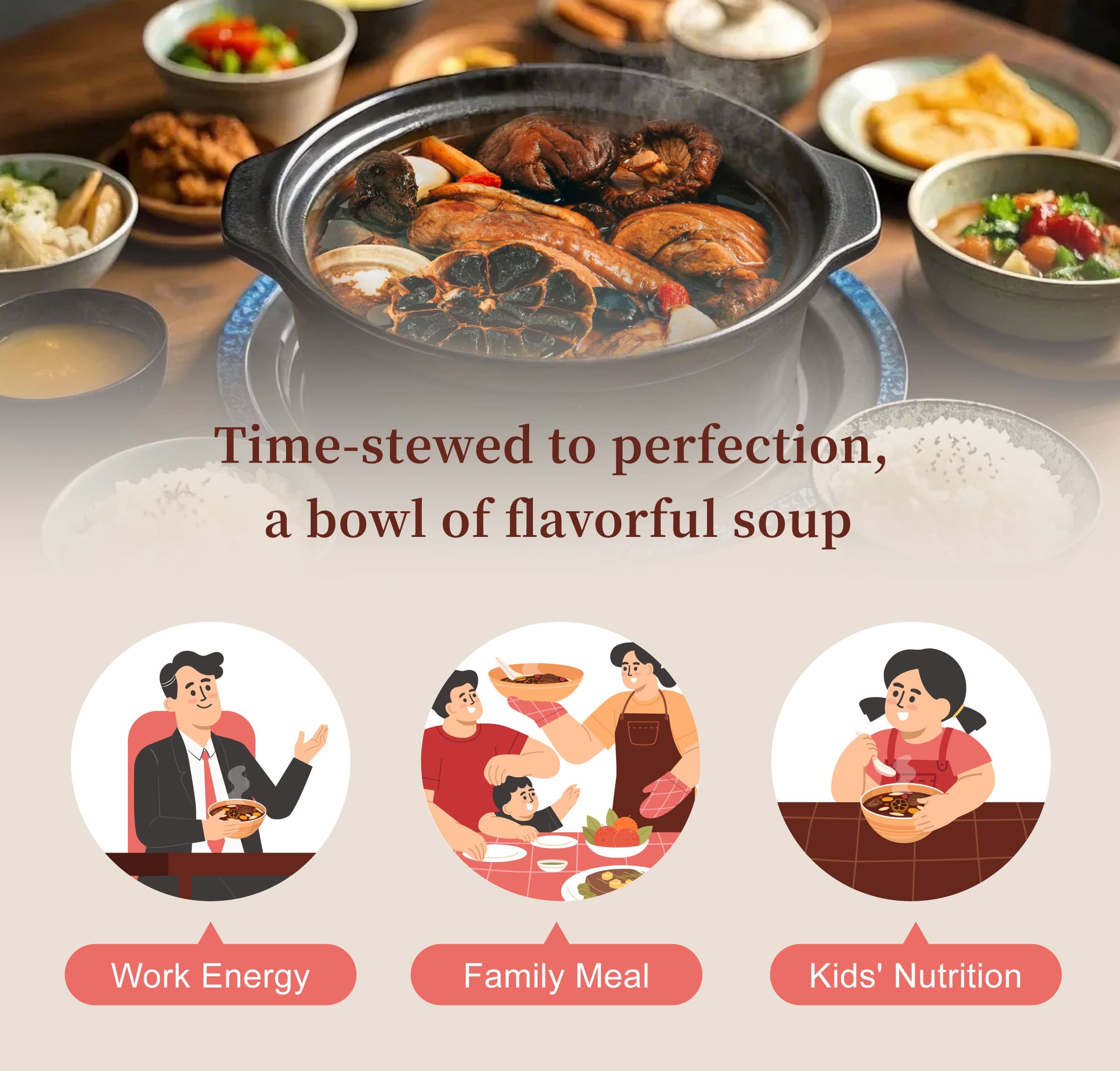 Dengyi Black Garlic Chicken Soup Suitable For